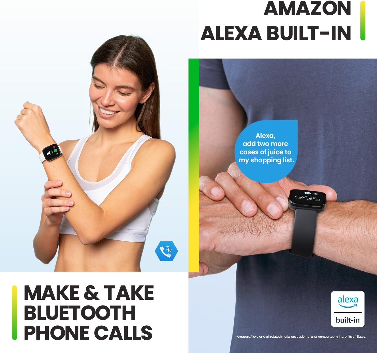 Amazfit Bip 5 Smart Watch 46mm, GPS, Alexa Built-in, Bluetooth Calling, 10-Day Battery, Heart-Rate & VO2 Max, Sleep Health Monitoring, AI Fitness App,120+ Sports Modes, for Android & iPhone, Black